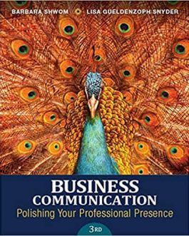 Business Communication: Polishing Your Professional Presence (3rd Edition) – eBook PDF