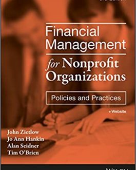 Financial Management for Nonprofit Organizations (3rd Edition) – eBook PDF