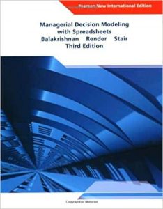 Read more about the article Managerial Decision Modeling with Spreadsheets (3rd International Edition) – eBook PDF