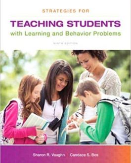 Strategies for Teaching Students with Learning and Behavior Problems (9th Edition) – eBook PDF