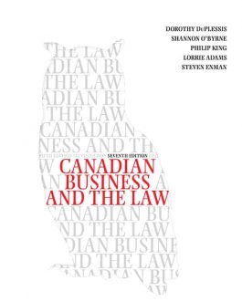 Canadian Business and the Law (7th Edition) – eBook PDF