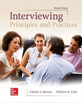 Interviewing: Principles and Practices (15th Edition) – eBook PDF