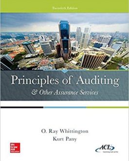 Principles of Auditing & Other Assurance Services (20th Edition) – eBook PDF