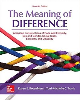 The Meaning of Difference: American Constructions of Race and Ethnicity, Sex and Gender, Social Class, Sexuality, and Disability (7th Edition) – eBook PDF