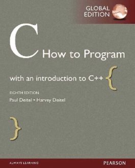 C How to Program (8th Global Edition) – eBook PDF