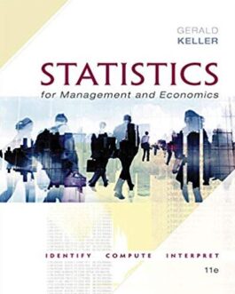 Statistics for Management and Economics 11th Edition, ISBN-13: 978-1337093453